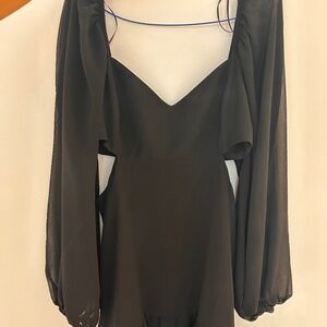 Black dress with cut outs